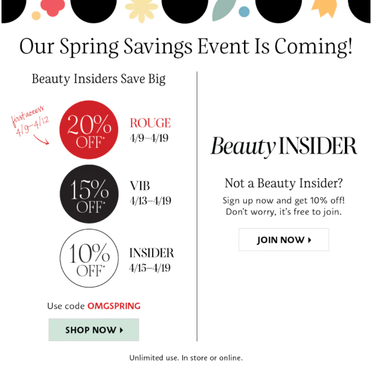 sephora spring sale 2021